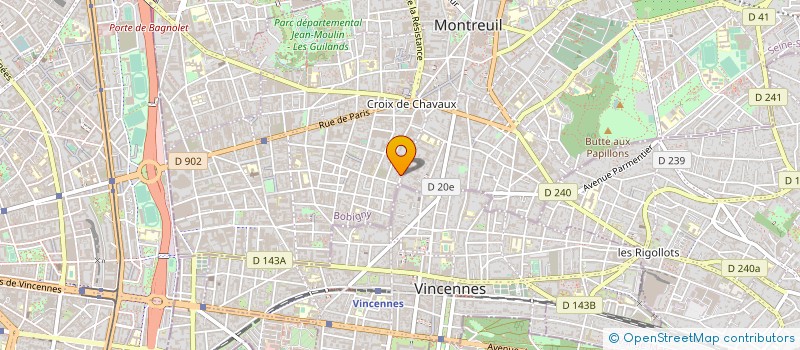 localisation de l'entreprise CABINET METTOUDI ET SCIALOM à MONTREUIL