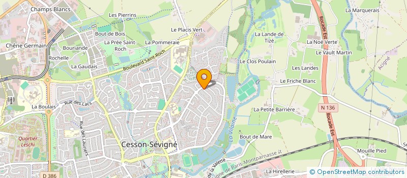 localisation de l'entreprise CABINET MG  CESSON-SEVIGNE