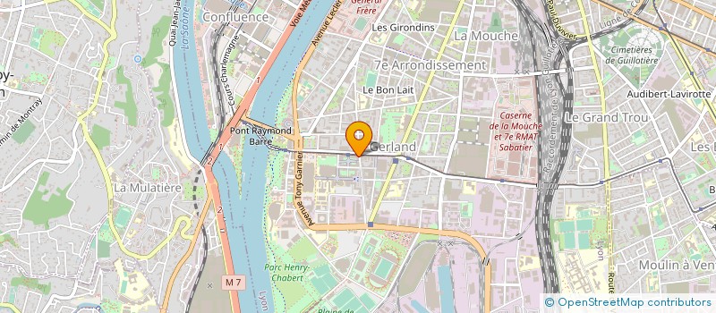 localisation de l'entreprise CABINET MICHEL BAIZET à LYON