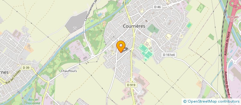 localisation de l'entreprise CABINET MICHEL MARES à COURRIERES