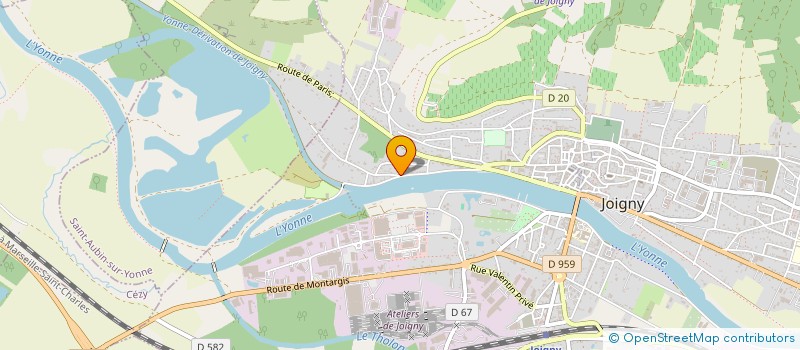 localisation de l'entreprise CABINET MICHEL SERVAN  JOIGNY