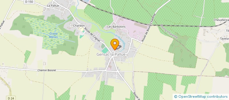 localisation de l'entreprise CABINET MK GENSAC à GENSAC-LA-PALLUE