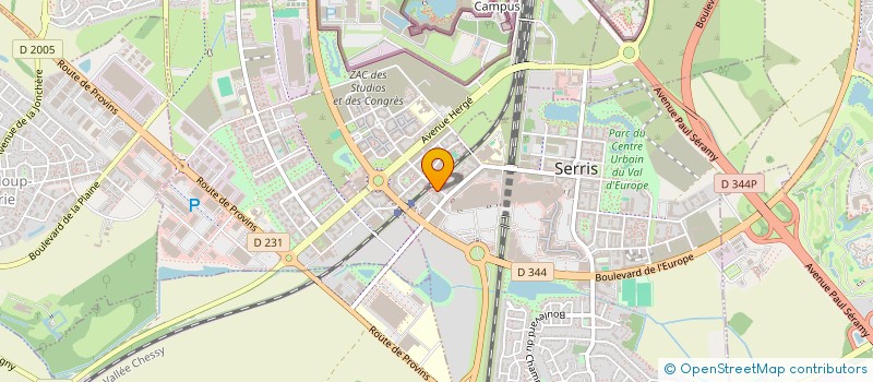 localisation de l'entreprise CABINET MLV SOURIRE  SERRIS