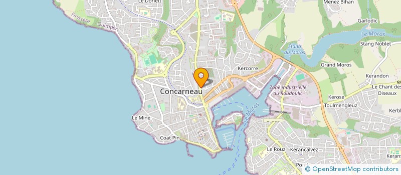 localisation de l'entreprise CABINET MOINEAU à CONCARNEAU