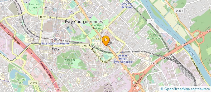 localisation de l'entreprise CABINET MOREAU à EVRY-COURCOURONNES