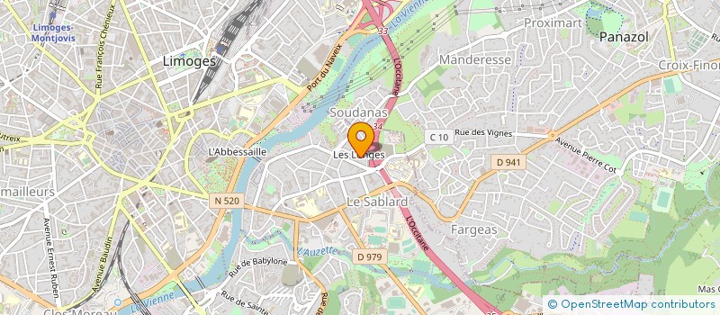 localisation de l'entreprise CABINET MOREIL à LIMOGES