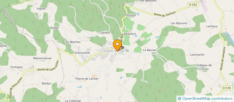 localisation de l'entreprise CABINET MORFIN AVOCAT  SAINT-VICTOR