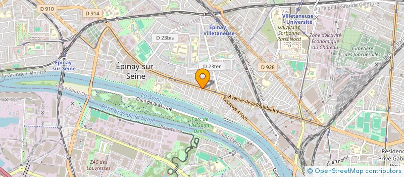 localisation de l'entreprise CABINET MOTO  SARCELLES