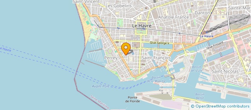 localisation de l'entreprise CABINET MOZA à LE HAVRE