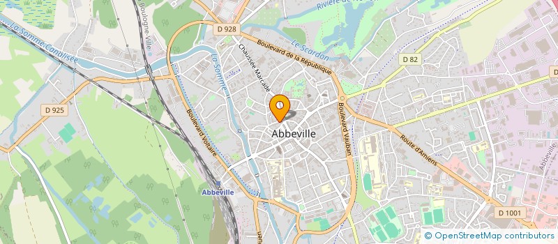 localisation de l'entreprise CABINET MUGUETTE ET HERVE COTTEL à ABBEVILLE