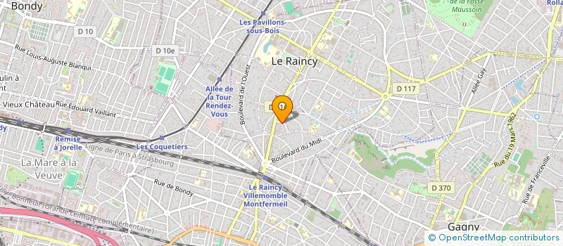 localisation de l'entreprise CABINET NAHMIAS à LE RAINCY