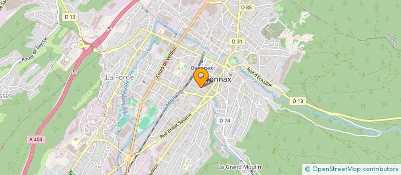 localisation de l'entreprise CABINET NEVORET BERGER à OYONNAX