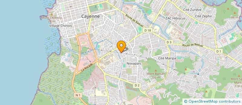 localisation de l'entreprise CABINET NG & ASSOCIES  CAYENNE