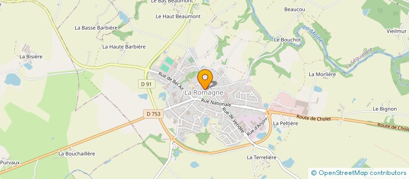 localisation de l'entreprise CABINET NICODEM à LA ROMAGNE