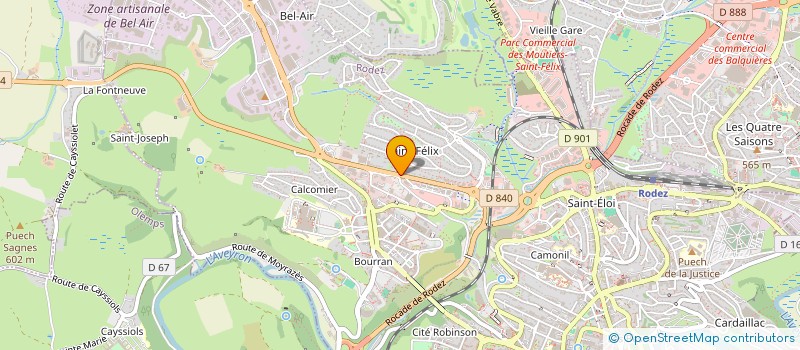 localisation de l'entreprise CABINET NICOLAS BARTHE  RODEZ