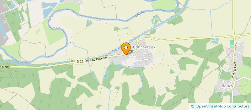 localisation de l'entreprise CABINET NOHA EXPERTISES  CUIRY-LES-CHAUDARDES