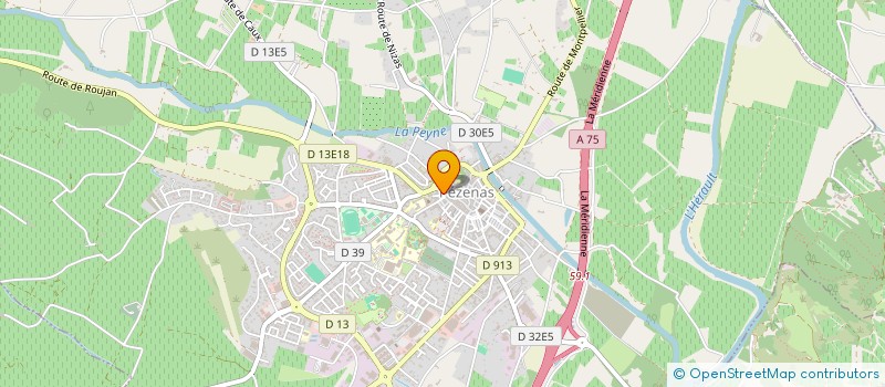 localisation de l'entreprise CABINET OCCITAN  PEZENAS