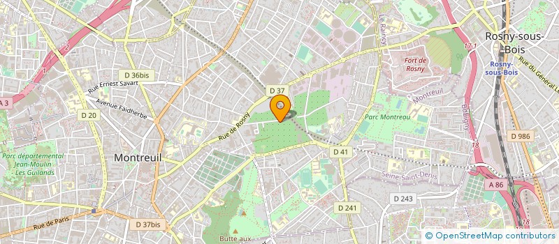 localisation de l'entreprise CABINET OMS à MONTREUIL
