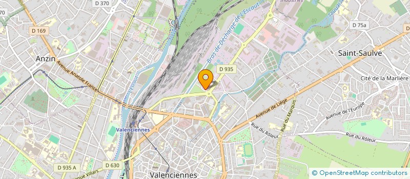 localisation de l'entreprise CABINET OPHTALMOLOGIQUE DU HAINAUT à VALENCIENNES