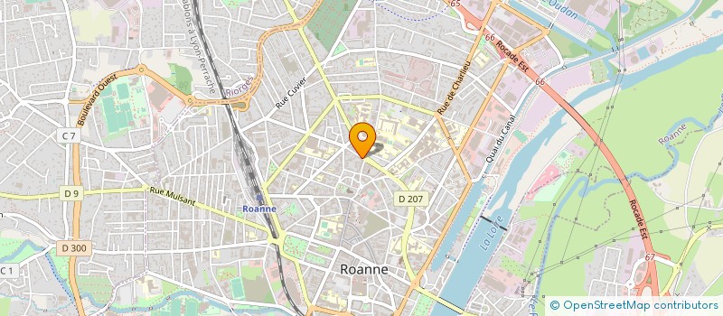 localisation de l'entreprise CABINET ORIOL  ROANNE