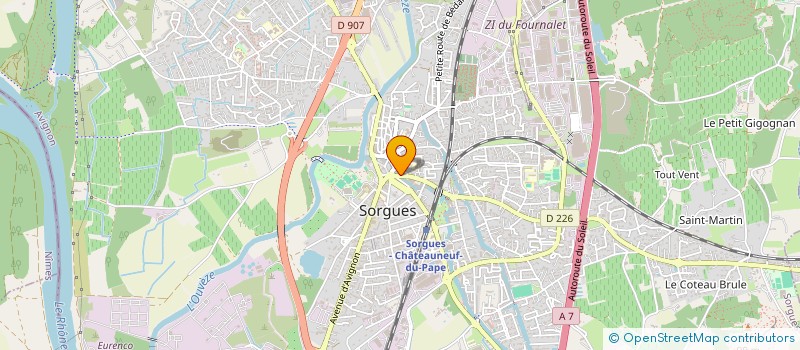 localisation de l'entreprise CABINET ORL DU DR DARRE  SORGUES