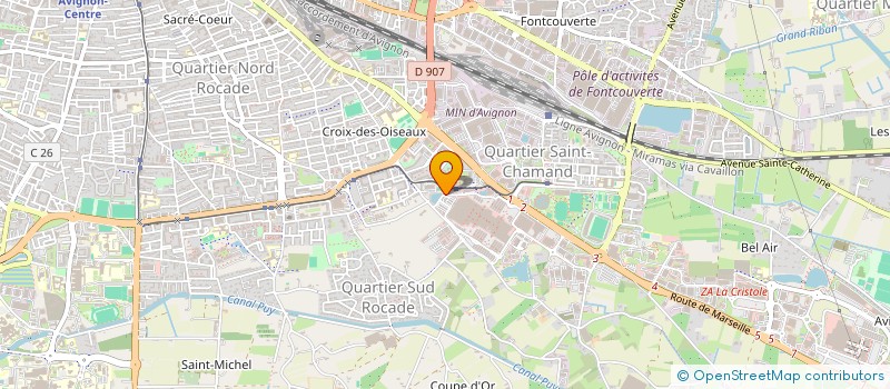 localisation de l'entreprise CABINET ORTHODONTIE CAPSUD  AVIGNON