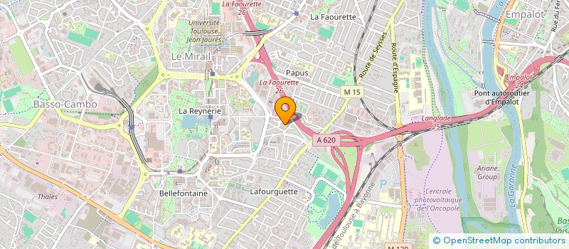 localisation de l'entreprise CABINET ORTHOPHONIE DURAND N & FOULON N à TOULOUSE