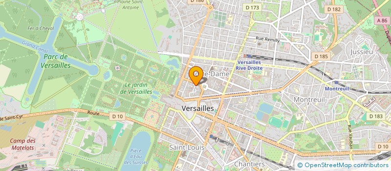 localisation de l'entreprise CABINET ORTOPHONIE NOTRE DAME à VERSAILLES