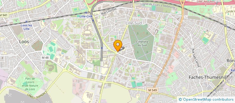 localisation de l'entreprise CABINET OULAD à LILLE