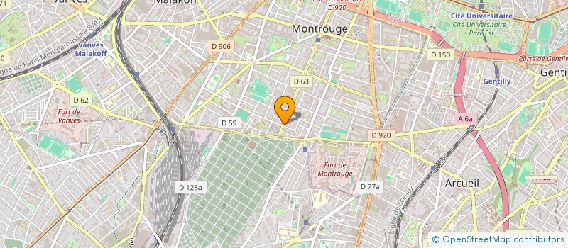 localisation de l'entreprise CABINET P. BROUET & FILS  MONTROUGE
