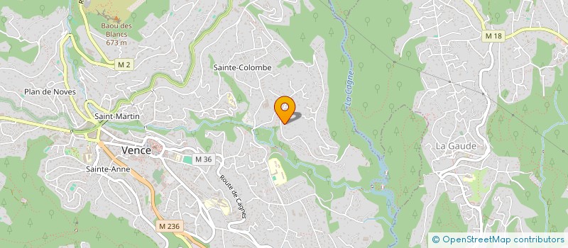 localisation de l'entreprise CABINET PAOLANTONACCI DENIS & ASSOCIES  VENCE