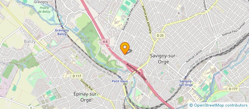 localisation de l'entreprise CABINET PAOLINI SA à SAVIGNY-SUR-ORGE