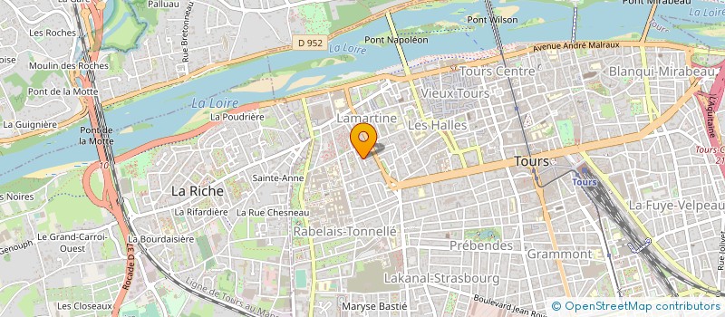 localisation de l'entreprise CABINET PAPINEAU  TOURS