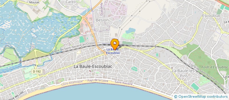 localisation de l'entreprise CABINET PAQUEREAU  LA BAULE-ESCOUBLAC