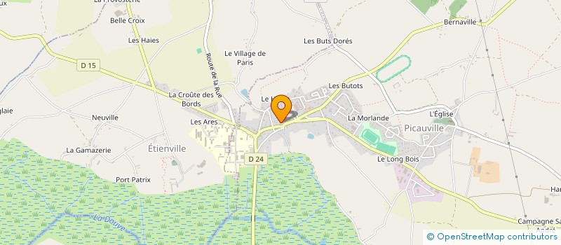 localisation de l'entreprise CABINET PARA-MEDICAL DE PICAUVILLE  PICAUVILLE