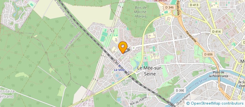 localisation de l'entreprise CABINET PARAMEDICAL ALLEE DE LA GARE  LE MEE-SUR-SEINE