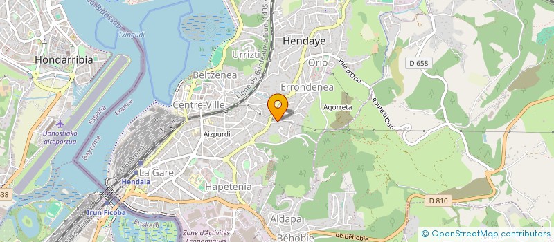 localisation de l'entreprise CABINET PARAMEDICAL DE LA GARE  HENDAYE