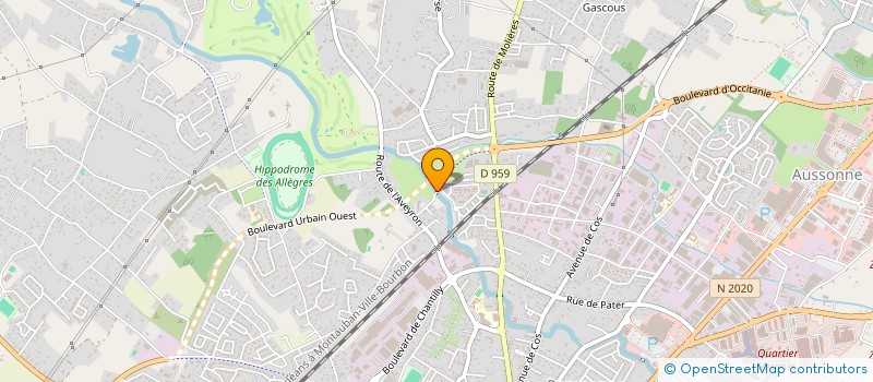 localisation de l'entreprise CABINET PARAMEDICAL DE LESTANG  MONTAUBAN