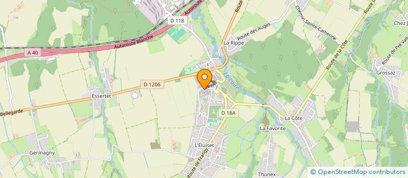 localisation de l'entreprise CABINET PARAMEDICAL DE VIRY  VIRY