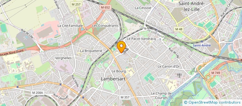 localisation de l'entreprise CABINET PARAMEDICAL DU BOURG à LAMBERSART