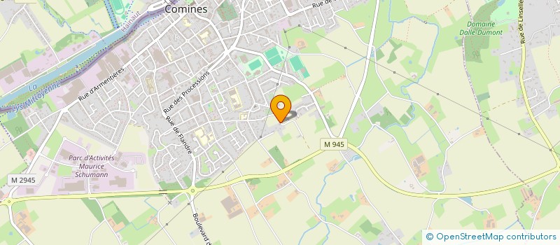 localisation de l'entreprise CABINET PARAMEDICAL DU VIEIL DIEU  COMINES