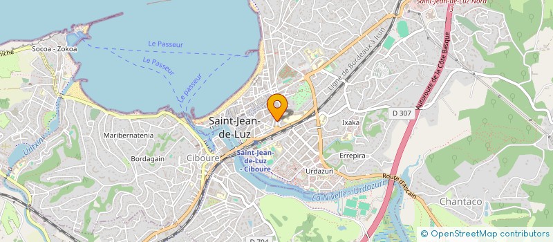 localisation de l'entreprise CABINET PARAMEDICAL GAMBETTA à SAINT-JEAN-DE-LUZ