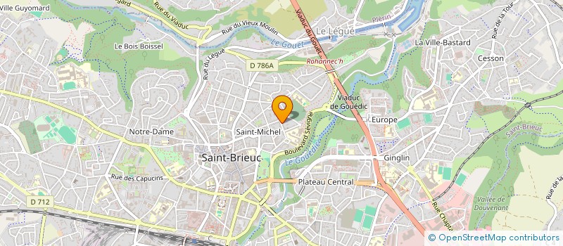 localisation de l'entreprise CABINET PARAMEDICAL SAINT MICHEL à SAINT-BRIEUC