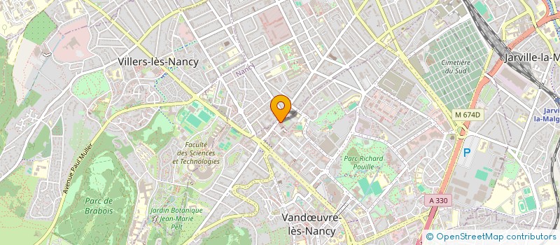 localisation de l'entreprise CABINET PARAUX  VANDUVRE-LES-NANCY