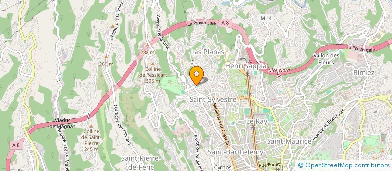 localisation de l'entreprise CABINET PASTORELLI à NICE