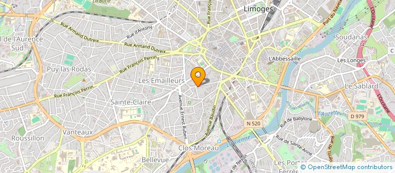 localisation de l'entreprise CABINET PEDIATRIE DU MIDI à LIMOGES
