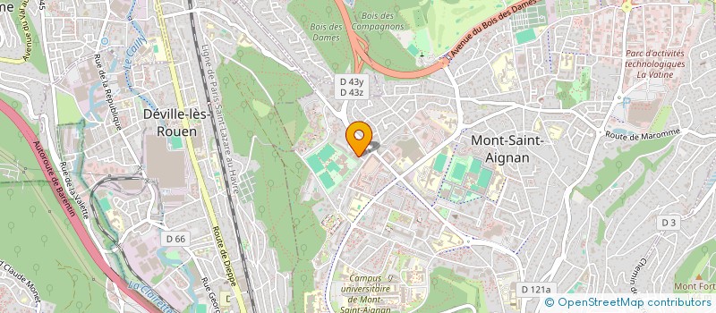localisation de l'entreprise CABINET PEDIATRIQUE ARSAC BLEZEL à MONT-SAINT-AIGNAN