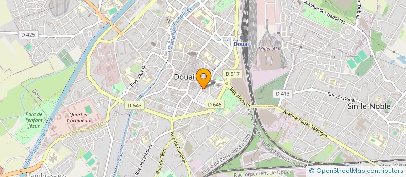 localisation de l'entreprise CABINET PEDIATRIQUE DU BARLET à DOUAI