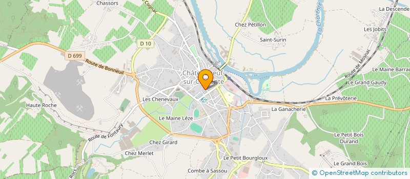 localisation de l'entreprise CABINET PELLET à CHATEAUNEUF-SUR-CHARENTE