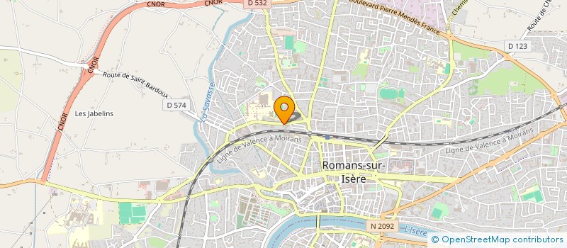 localisation de l'entreprise CABINET PERERA POYET & ASSOCIES à ROMANS-SUR-ISERE